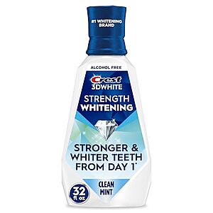 Select Accts:32-Oz Crest 3D Clean Mint Mouthwash $4.60 w/ S&S