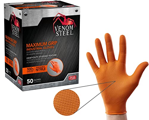 Venom Steel Orange Nitrile Glo...ity Orange,One Size Fits Most