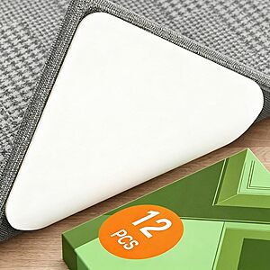 12-Ct Home Techpro Double-Sided Reusable Rug Gripper Pads $7