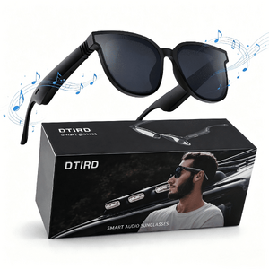 DTIRD Bluetooth AI Smart Glasses,Music Sunglasses with Open-Ear Speaker,Voice Control & HD Mic,UV400 Lens,10H Playtime,Waterproof $22.99