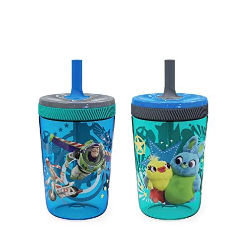 Zak Designs Kelso 15 oz Tumble...icone,Perfect Bundle for Kids