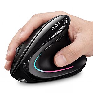 Amazon – Uineer Wireless Vertical Ergonomic Mouse - $11.49 w/ Code