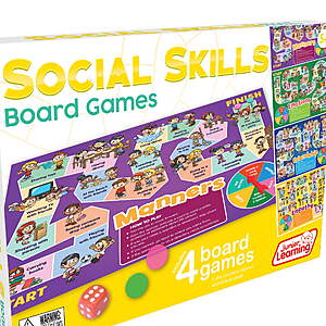 Junior Learning Social Skills Board Games (4 Games,Ages 5+) $13.99 + Free S&H w/ Walmart