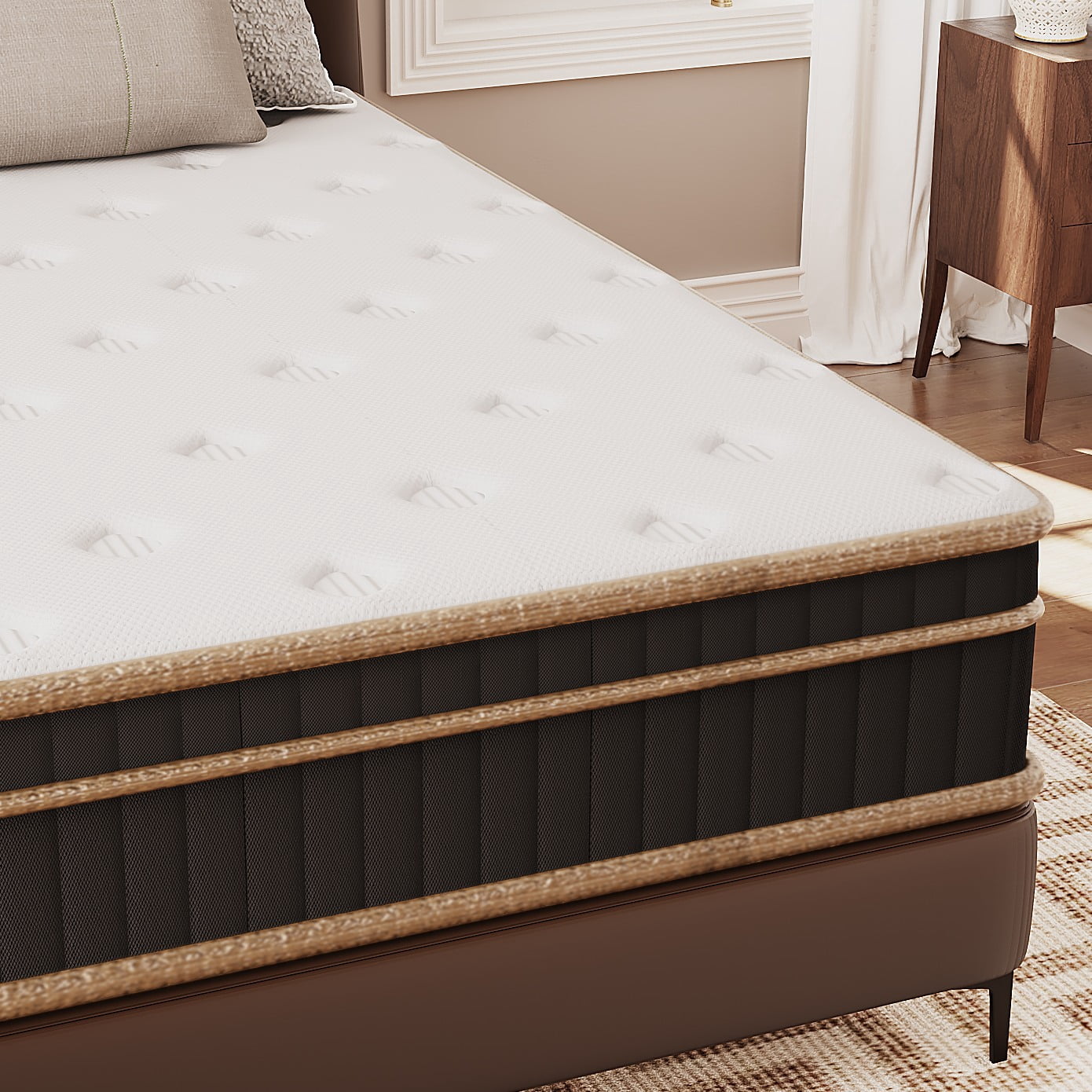 100 FS WALMART by Zimtown Twin Mattress,12 inch Hybrid Mattress in a Box,Pressure Relief
