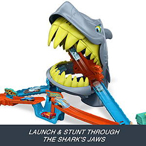 Hot Wheels City Shark Chomp Beach Playset & 1:64 Scale Die-Cast Toy Car $20.10 + Free Shipping w/ Walmart+ or on $35