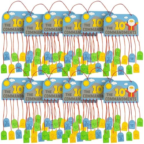 Fun Express Ten Commandments M...le CK - Craft Kits - 12 Pieces