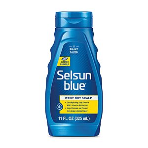 Selsun Blue Itchy Dry Scalp Anti-Dandruff Shampoo,11 fl.oz.,Extra-Hydrating Formula,Pyrithione Zinc 1% $3.99 S&S 30% Clip Q Ymmv