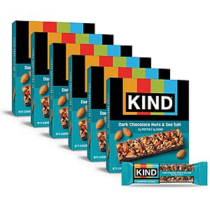 36-Count 1.4-Oz KIND Dark Chocolate Nuts & Sea Salt Snack Bars $36.91 ($1.03 Ea) w/ S&S + Free Shipping w/ Prime or on $35