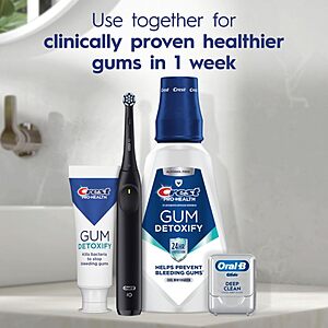 S&S] Crest Pro-Health Gum Detoxify Deep Clean Toothpaste 4.8 oz - Anticavity,Antibacterial Fluoride Toothpaste,Clinically Proven,Gum and Enamel Protection,Plaque Control $3.59