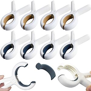 8-Count OPPKEPT Beach & Pool Towel Clips (White) $4.49 + Free Shipping w/ Prime or on $35