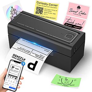 Hoorola Bluetooth 4x6 Thermal Shipping Label Printer $50 or less + Free S&H