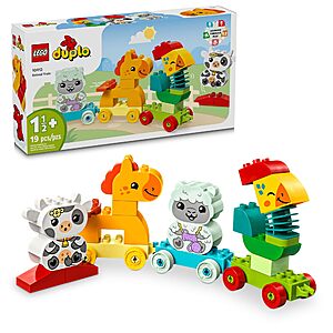 19 pcs LEGO DUPLO My First Animal Train (10412) $15.95 + Free S&H w/ Prime or $35