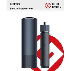 HOTO Electric Rechargeable Screwdriver w/ 12 Bits $30 + Free S/H