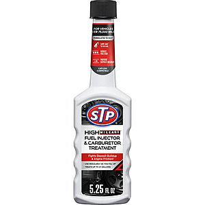 STP High Mileage Fuel Injector Cleaner and Carburetor Cleaner - 5.25 fl oz Bottle $2.88 + $.75 Walmart cash back