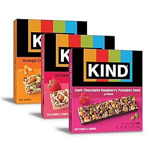 SnS,AC] $10.85* | 18-Pack 1.4-Oz KIND Healthy Snacks Bars Variety Pack at Amazon