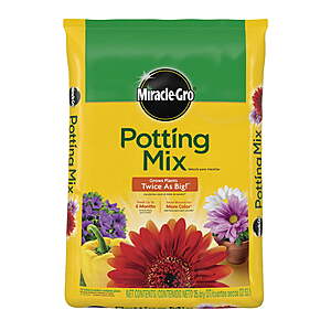 8 FS Walmart+ or Pick Up Miracle-Gro Potting Mix,For Indoor or Outdoor Potted Plants,Flowers,Shrubs,25 qt