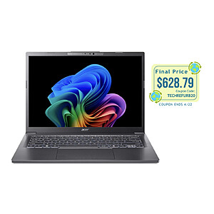 Cert.Refurb:Acer Aspire 14" 1200P Touch i9-288V Core Ultra 9 32GB DDR5X 1TB SSD ARC 140V AI PC $629 + Free Shipping