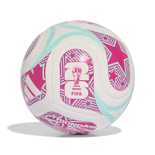 Adidas Unisex-Adult World Cup...White/Flash Aqua/Shock Pink,5
