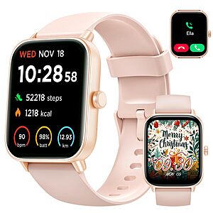 Smart Watch w/ Alexa,Bluetooth Calling,1.8" Display,Heart Rate/Sleep/SpO2 Monitor (Android & iPhone) - $20.99