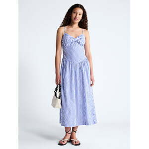 8.09:Free Assembly Women's Twist Front Sleeveless Maxi Dress with Drop Waist,Sizes M-XXL at Walmart.com