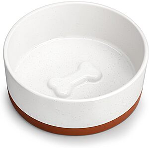 Prime Members:3.5-Cups Malacasa Ceramic Dog Food / Water Bowl $9.99 + Free Shipping