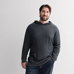 Sonoma Goods For Life Big & Tall Double-Knit Hoodie (Black Texture) $7.91 + Free Shipping on $49