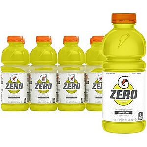 SnS,AC] $5.64 | 8-Pack 20-Oz Gatorade Zero Sugar Thirst Quencher Sports Drinks (Lemon-Lime) at Amazon (70.5￠ each