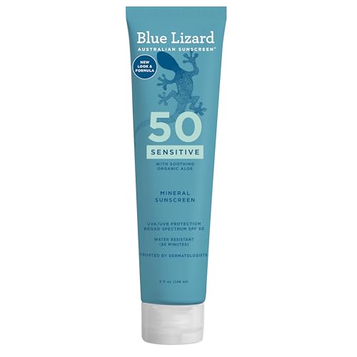 BLUE LIZARD Sensitive Mineral...0 - - Tube,Unscented,5 Fl Oz