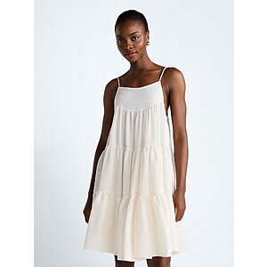 13.61:Scoop Women's Flowy Tier Mini Dress,Sizes S-XXL