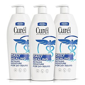 NEW,SnS,AC] $13.90 | 3-Pack 13-Oz Curel Daily Healing Body Lotion at Amazon ($4.63 each