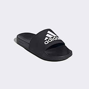 adidas men's  Adilette Shower Slides (Core Black / Cloud White) $8.50 + Free Shipping