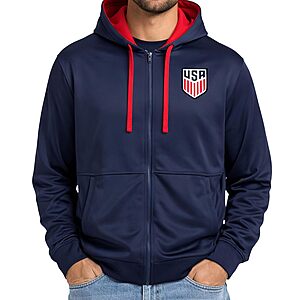 Icon Sports USMNT Full-Zip Hoodie (Navy or Red) from $6.48 + Free Shipping w/ Prime or on $35
