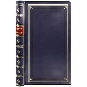 NEW] $9.56 | Spiral Bound Photo Album 300 Bi-Directional Memo Pockets Hold 4x6 Photos,Navy Blue at Amazon