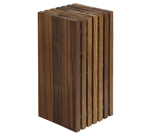 Zassenhaus Walnut Slotted Knif...Storage,5.4" x 5.4" x 10.8"H