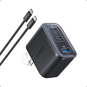 34.98* | Anker Nano 70W USB-C 3-Port Charger Block w/ Cable at Amazon
