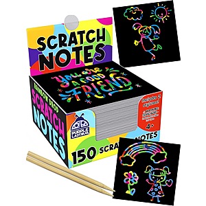 150-Ct Purple Ladybug Scratch Art Mini Notes (Various) $5.60