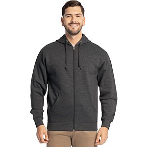 Fruit of the Loom Eversoft Fleece Full Zip Hoodie Sweatshirt (various) $9.95