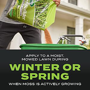 Scotts Turf Builder Triple Action for Moss Control - Moss Killer and Lawn Fertilizer,Lawn Care,Covers Up to 4,000 sq.ft.,20 lb.$22.96
