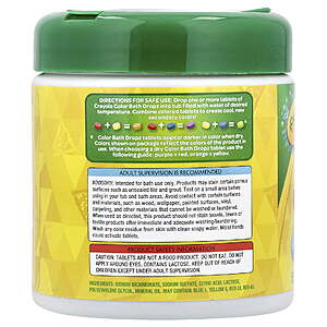 3.97 FS Walmart+ Crayola For Kids Non-Toxic Bath Dropz Color,60 Tablets,3.59 OZ