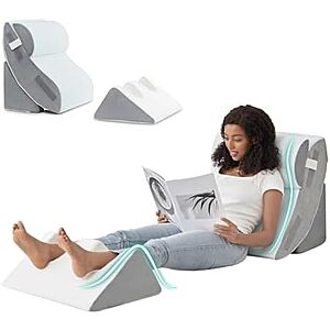 4-Pc Hansleep Adjustable Memory Foam Bed Wedge Pillow Set $30
