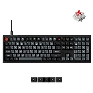Keychron V6 8K Full Size Wired Mechanical Keyboard (Red,Banana or Brown Switches) $76.49 + Free Shipping
