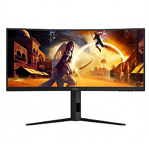 Refurb:AOC CU34G4HV 34" UWQHD 200Hz VA Curved Ultrawide Gaming Monitor $159.99