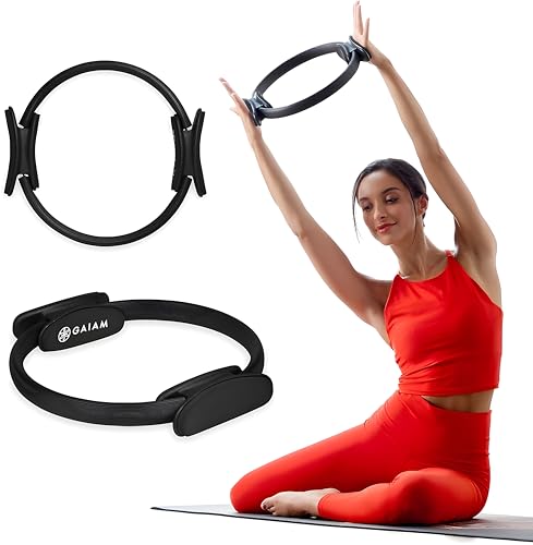 Gaiam Pilates Ring Fitness Cir...Arms,Legs & Core (15",Black