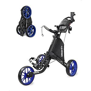 112.34* | Caddytek CaddyLite EZ Fold V8 3-Wheel Golf Push Cart at Amazon