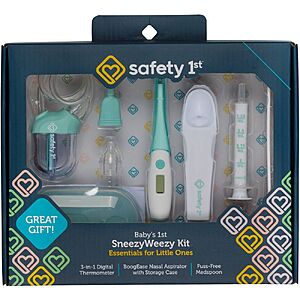 Safety 1st Baby SneezyWeezy Kit w/ Thermometer,Nasal Aspirator & Medspoon $15 + Free Shipping