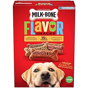 Select Accounts:24-Oz Milk-Bone Flavor Snacks Large Dog Biscuits $2.20 w/ S&S