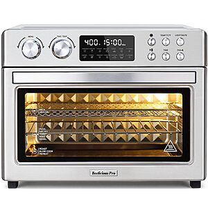 28QT Air Fryer Toaster Oven Combo,Large 12-in-1 Convection Countertop Oven with 3-Layer Cooking Stainless Steel $169.99