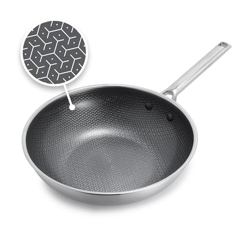 GreenPan Hybrid 11” Nonstick S...850°F,Dishwasher Safe,Silver