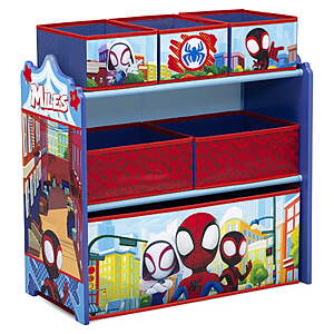 Delta Children Spidey & Friends 6-Bin Toy Storage Organizer $25 + Free Shipping w/ Walmart+ or on $35