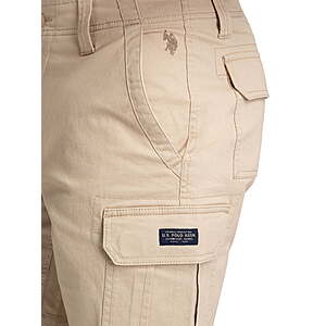 9-$9.40 U.S.Polo Assn.98% Cotton Men's Cargo Short,9.5" Inseam,Sizes 28-44 Free Ship WALMART+ or Pick up where avail